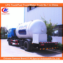 6 Wheeler 15000L LPG caminhão-tanque 10m3 LPG gás que enche camião-cisterna